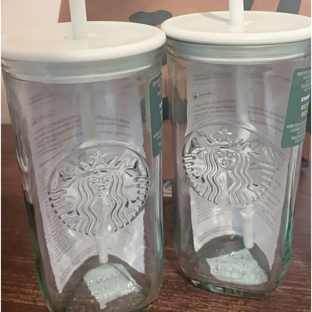 NWT Starbucks 2023 Recycled Core Mint Glass Grande Cold Cup Tumbler